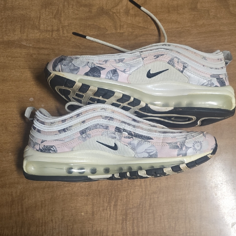 Nike Air Max 97 Soft Floral Pale Pink Women's Sz 8 Running Shoes BV6119-600